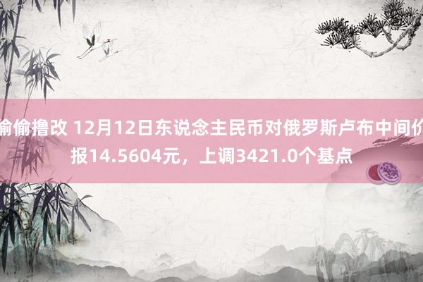 偷偷撸改 12月12日东说念主民币对俄罗斯卢布中间价报14.5604元，上调3421.0个基点