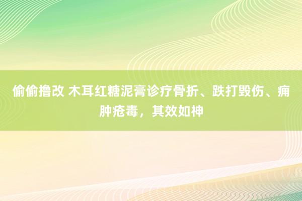 偷偷撸改 木耳红糖泥膏诊疗骨折、跌打毁伤、痈肿疮毒，其效如神