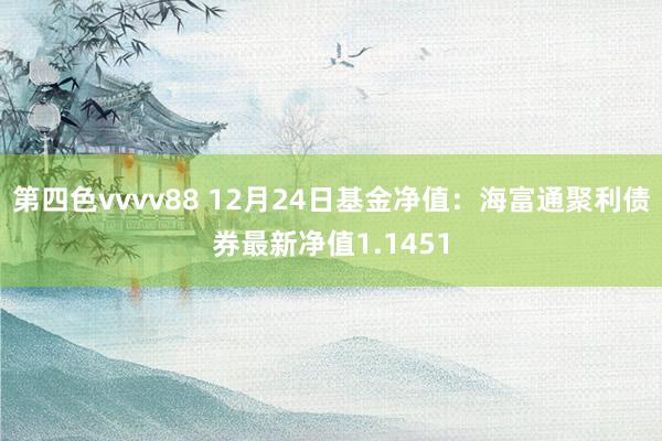 第四色vvvv88 12月24日基金净值：海富通聚利债券最新净值1.1451